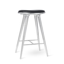 Contemporary bar stool / aluminum base /...