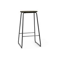 Contemporary bar stool / steel base / with...