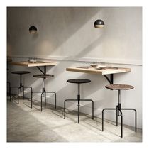 Contemporary bar stool / plastic / adjustable-height...