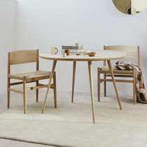 Contemporary dining table / oak / oak base...
