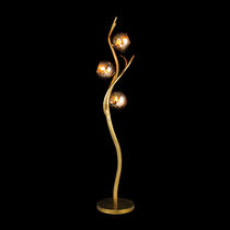 Floor-standing lamp / steel / glass / contemporary