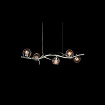 Pendant lamp / steel / glass / contemporary