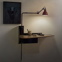 Desk lamp / steel / oak / contemporary