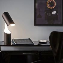 Table lamp / contemporary / steel / white