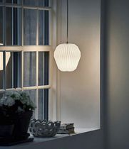 Pendant lamp / contemporary / oak / plastic