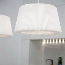 Pendant lamp / contemporary / paper / handmade