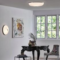 Contemporary ceiling light / round / plastic...