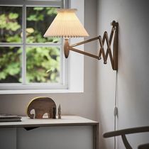 Contemporary wall light / oak / incandescent...