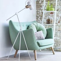 Floor-standing lamp / brass / painted steel...