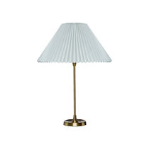 Table lamp / brass / contemporary / white