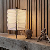 Table lamp / oak / paper / contemporary