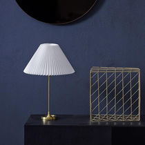 Table lamp / brass / paper / contemporary