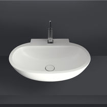 Free-standing washbasin / oval / ceramic...