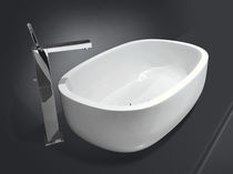 Free-standing washbasin / oval / ceramic...