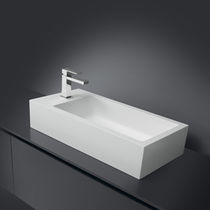 Free-standing washbasin / rectangular /...