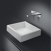 Free-standing washbasin / square / ceramic...