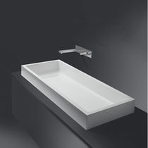 Free-standing washbasin / rectangular /...