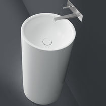 Free-standing washbasin / round / ceramic...