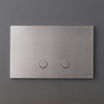 Double toilet flush button
