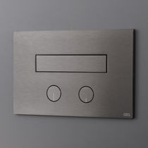 Double toilet flush button
