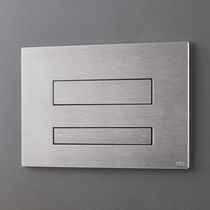 Double toilet flush button