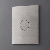 Single toilet flush button