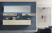 Wall-hung washbasin cabinet / wooden / contemporary...