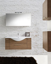 Wall-hung washbasin cabinet / melamine /...