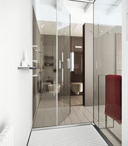 Swing shower screen / for alcoves / corner