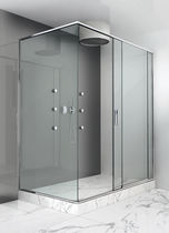 Sliding shower screen / for alcoves / corner