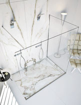Rectangular shower base / floor level /...