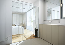 Glass shower / rectangular / with sliding...