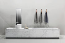 Corian® bathtub / marble / wooden / glass