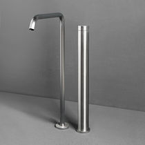 Washbasin mixer tap / floor-mounted / stainless...