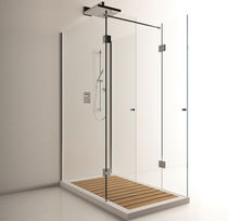 Glass shower cubicle / rectangular / with...