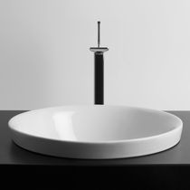 Semi-recessed washbasin / round / ceramic...