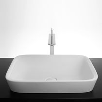 Semi-recessed washbasin / rectangular /...