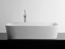 Countertop washbasin / rectangular / ceramic...