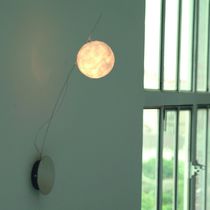 Contemporary wall light / brushed stainless...