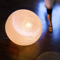Table lamp / metal / Japanese paper / contemporary
