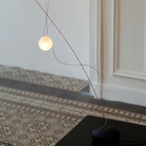 Table lamp / contemporary / stainless steel...