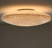 Contemporary ceiling light / round / metal...