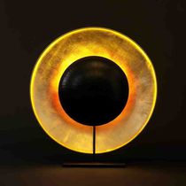 Table lamp / steel / Japanese paper / contemporary