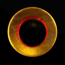 Contemporary ceiling light / round / steel...
