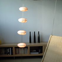 Floor-standing lamp / contemporary / stainless...