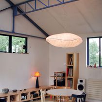 Pendant lamp / contemporary / brushed stainless...