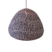 Pendant lamp / cotton / bamboo / contemporary