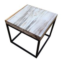 Contemporary coffee table / petrified wood...
