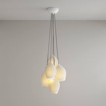 Pendant lamp / contemporary / metal / porcelain