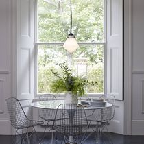 Pendant lamp / opalescent glass / traditional...